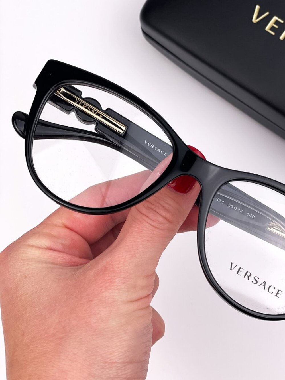 VERSACE VE3304 GB1 BLACK CAT EYE EYEGLASSES